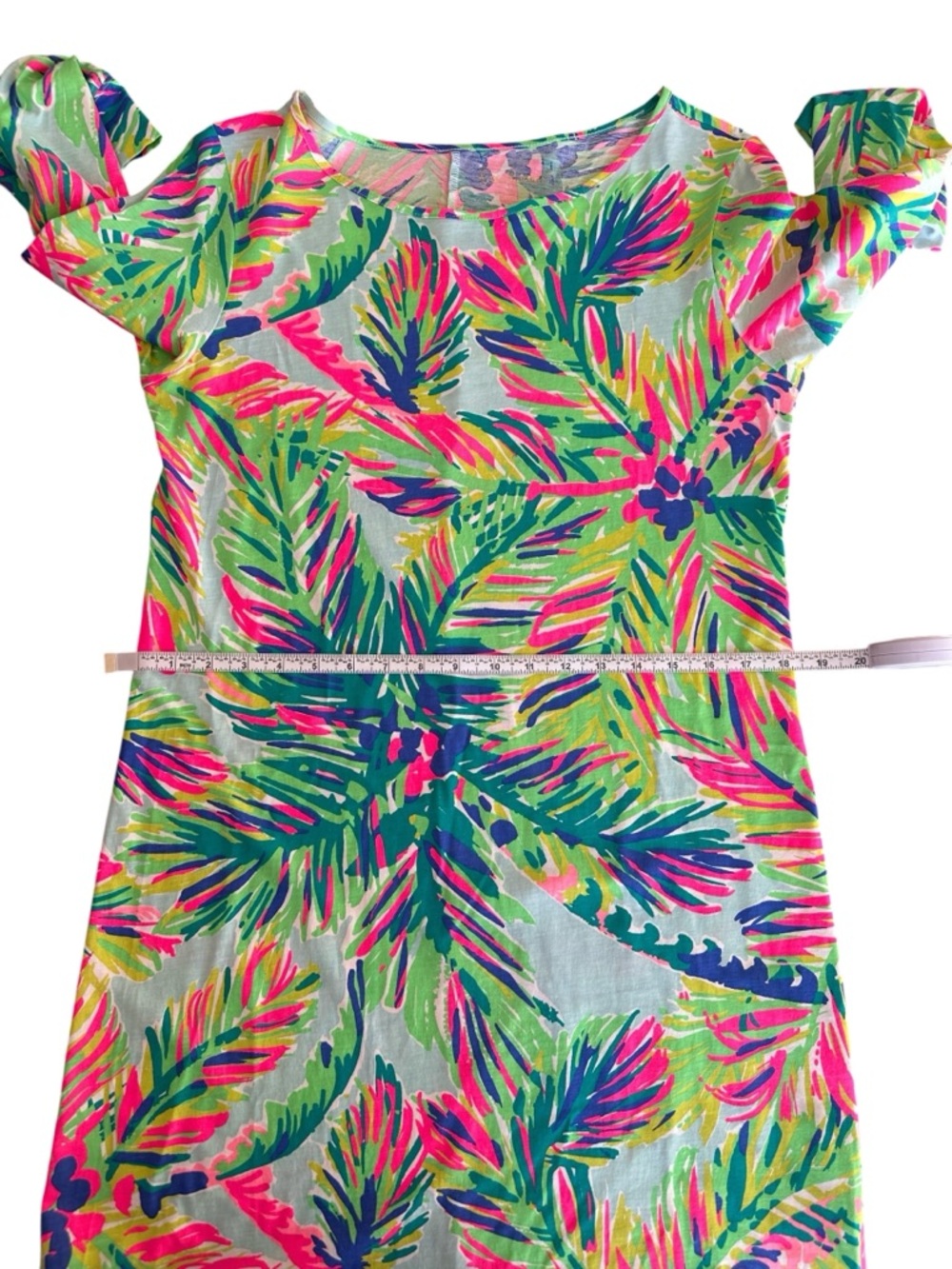 Lilly Pulitzer Marlowe Dress in Island Time Tropical Palm Tree Print Size Large - Picture 9 of 11